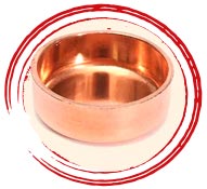 Copper Nickel WERKSTOFF NR. 2.0872 End Cap