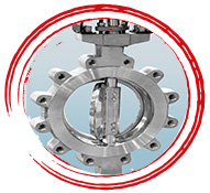 A182 F53 Double Flanged Butterfly Valve