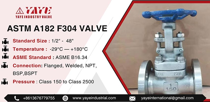 ASTM A182 F304 Valve
