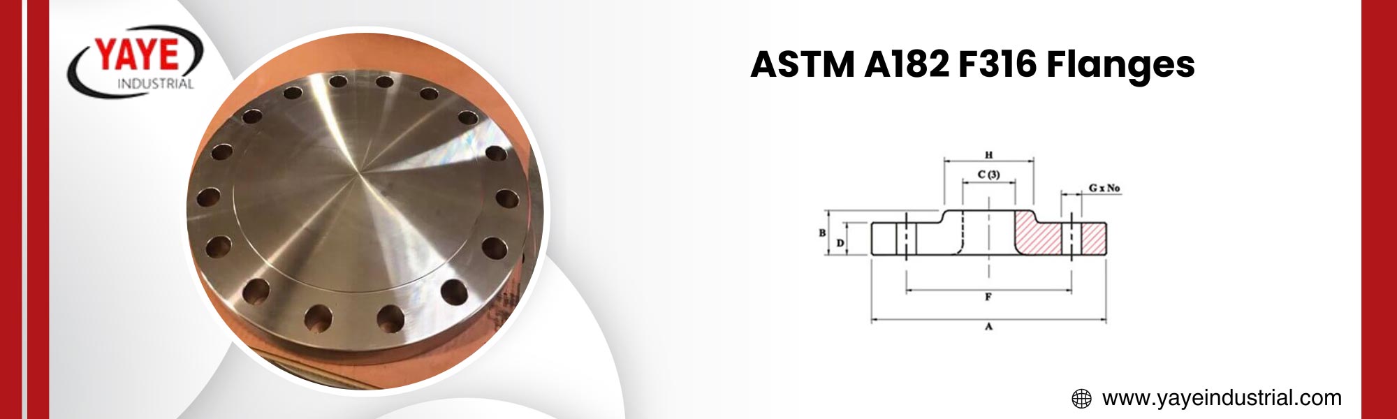 Stainless Steel 316 Blind Flanges Dimensions