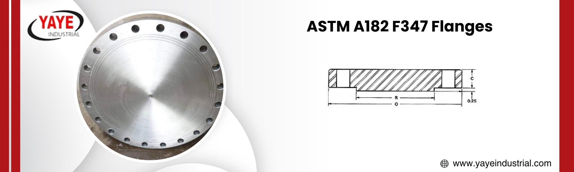 ASTM A182 F347 Flanges Dimensions
