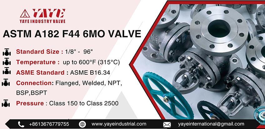 ASTM A182 F44 6Mo Valve