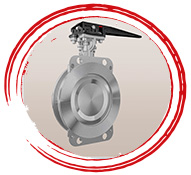ASTM A182 F5 Alloy Steel Wafer Type Butterfly Valve
