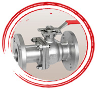 ASTM A182 F53 UNS S32750 2 Piece Design Ball Valve