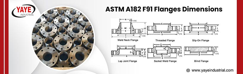 ASTM A182 F91 Flanges Dimensions
