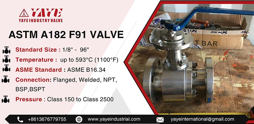 ASTM A182 F91 Valve
