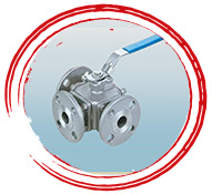 ASTM A182 S31803 3 Way Ball Valve