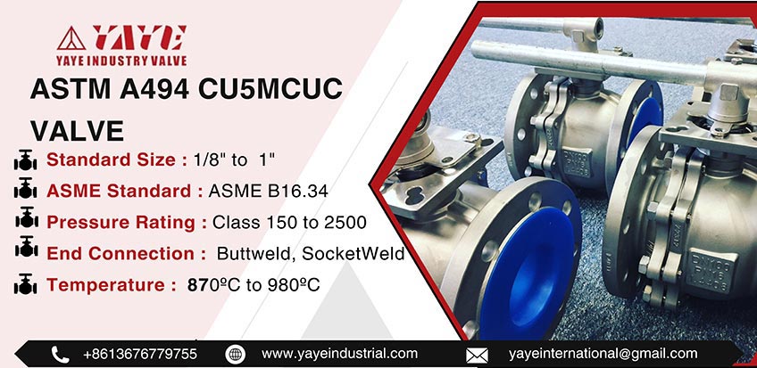 ASTM A494 CU5MCuC Valve