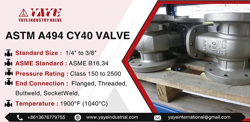 ASTM A494 CY40 Valve