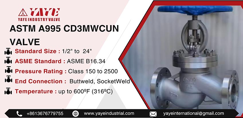 ASTM A995 CD3MWCuN Valve