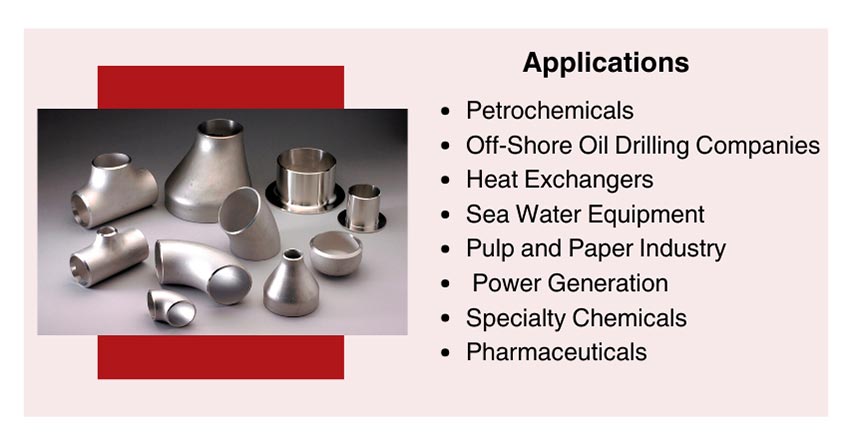 Applications of Monel 400 Butt weld Fittings