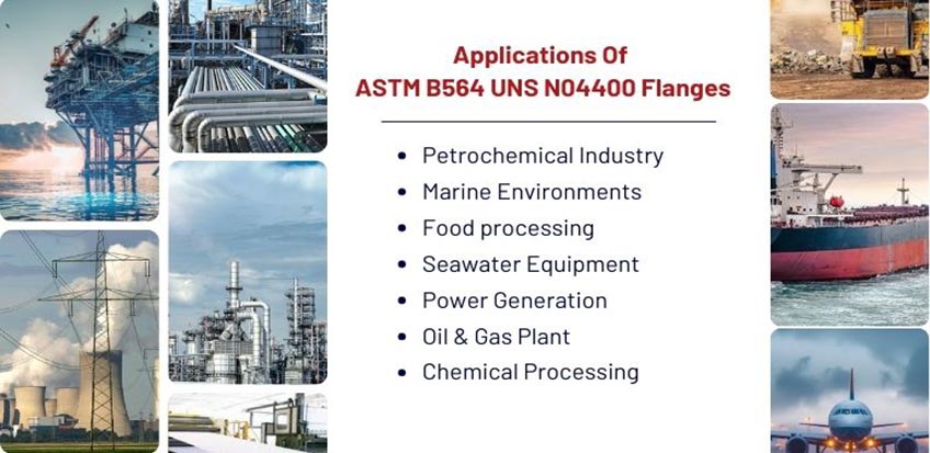 ASTM B564 UNS N04400 Flanges Applications