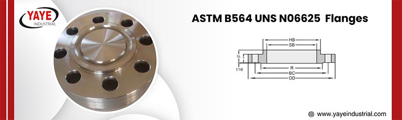 ASTM B564 Inconel UNS N06625 flange Dimensions
