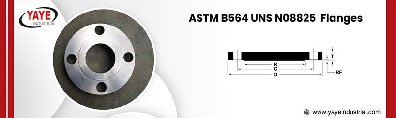 ASTM B564 UNS N08825 flange Dimensions