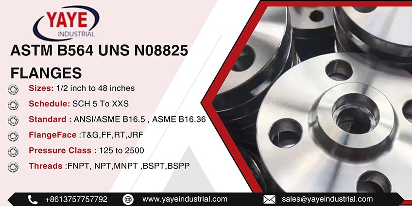 ASTM B564 UNS N08825 Flanges