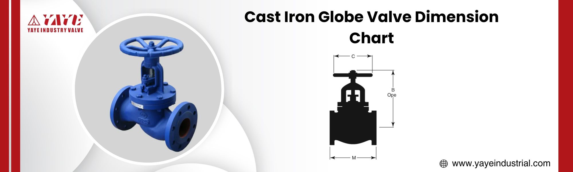 Cast Iron Globe Valve Dimension Chart