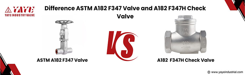 Difference ASTM A182 F347 Valve and A182 F347H Check Valve