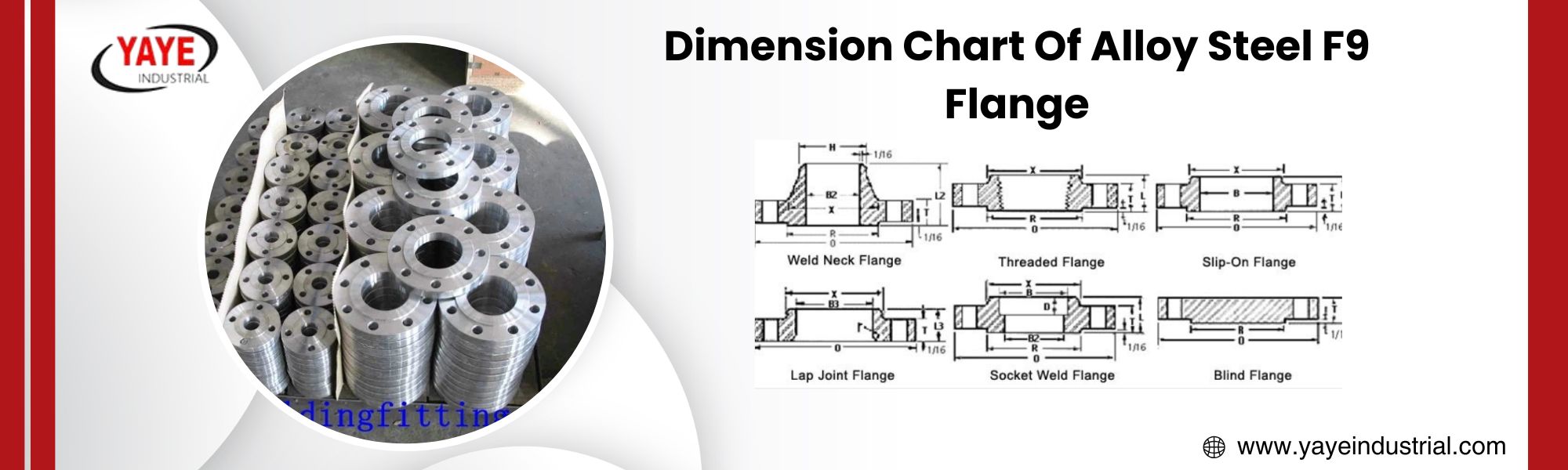 Dimension Chart Of Alloy Steel F9 Flange