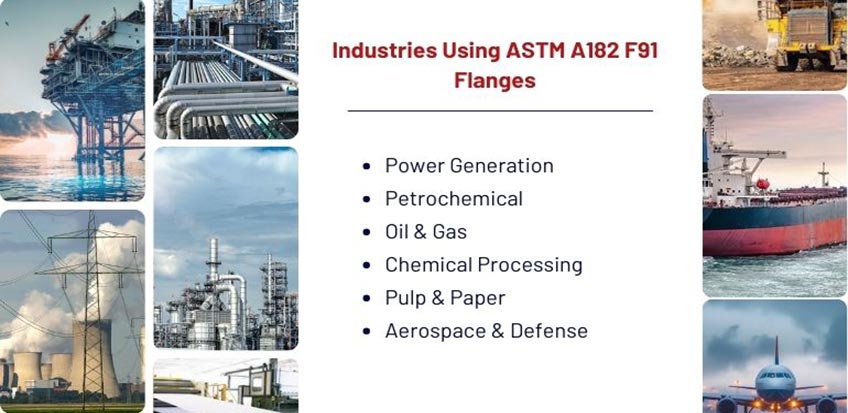 Industries That Use Astm A182 F91 Flanges