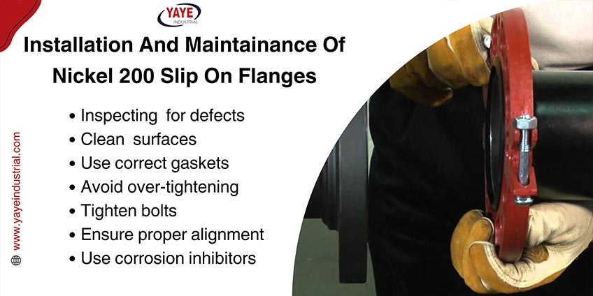 How is the Nickel Alloy UNS N02200 Flange Welded?