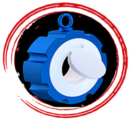 PTFE Lined Wafer Check Valve