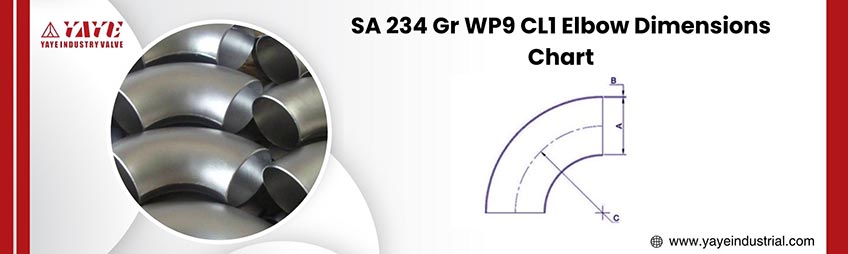 Dimensions Chart Of SA234 Gr WP5 Fittings