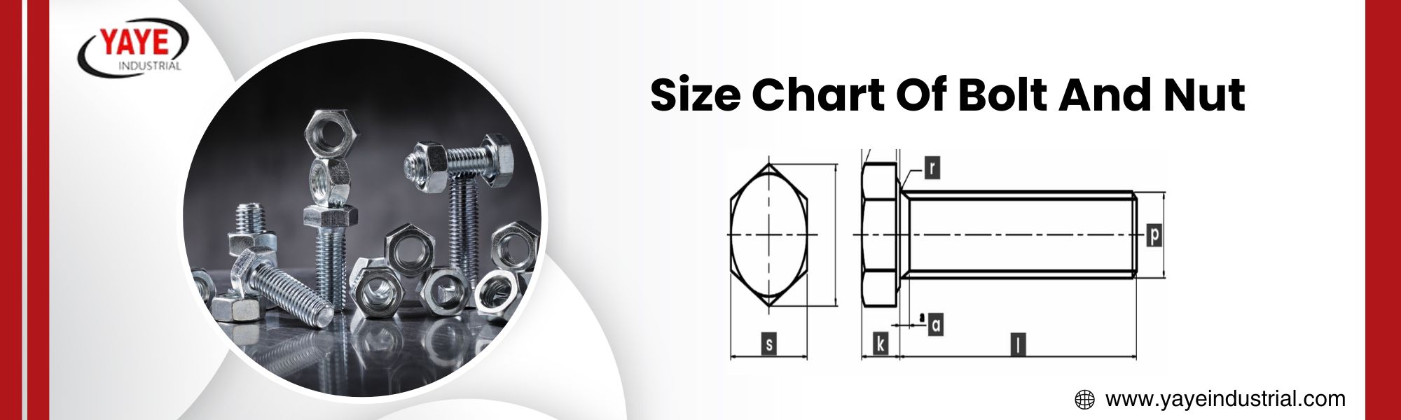 Size Chart Of Bolt And Nut