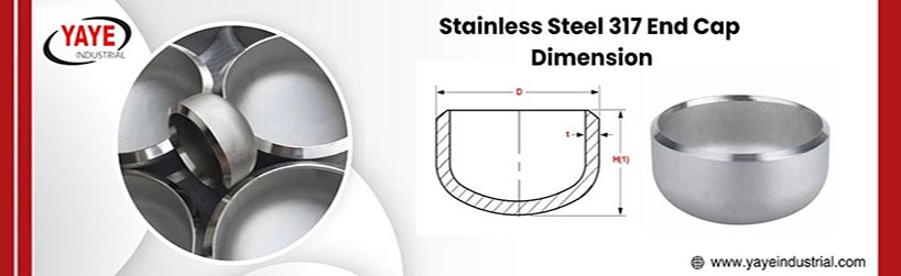 Stainless Steel 317 End Cap Dimensions