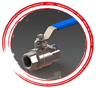Super Duplex UNS S32750 1 Piece Design Ball Valve
