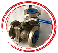 UNS C95800 Flanged Ball Valve