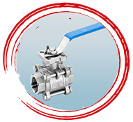 UNS S38815 1 Piece Design Ball Valve